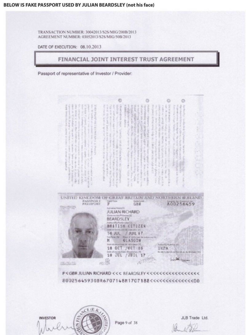 Scam Alert - Mr Julian Richard Beardsley - Coast to coast